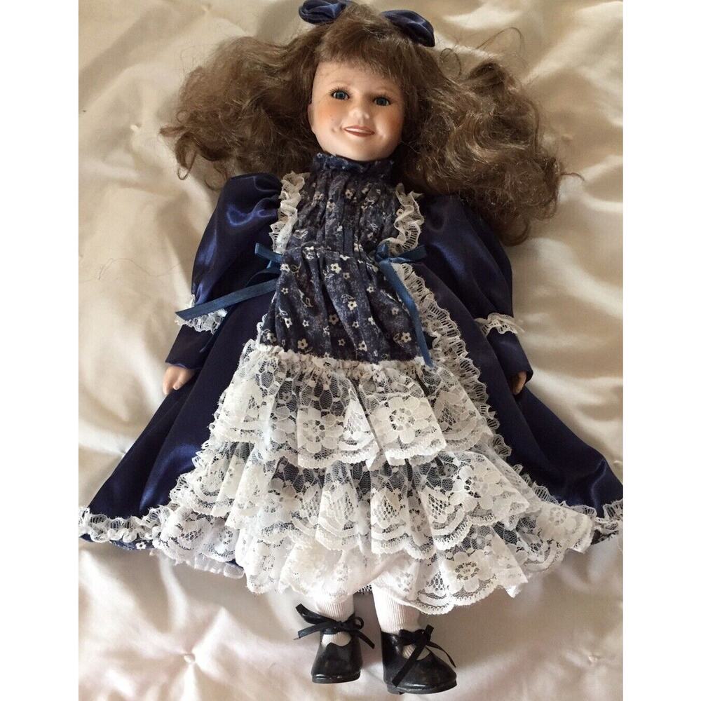 Vintage Shirley‎ Temple Doll Blue Dress from the Danbury Mint No Box Estate Item
